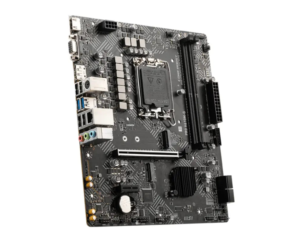 MSI PRO H610M-G placa base Intel H610 LGA 1700 micro ATX - detalle