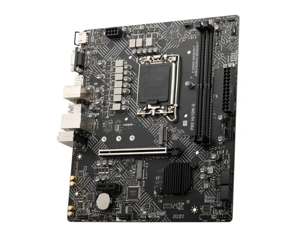 MSI PRO H610M-G placa base Intel H610 LGA 1700 micro ATX - detalle