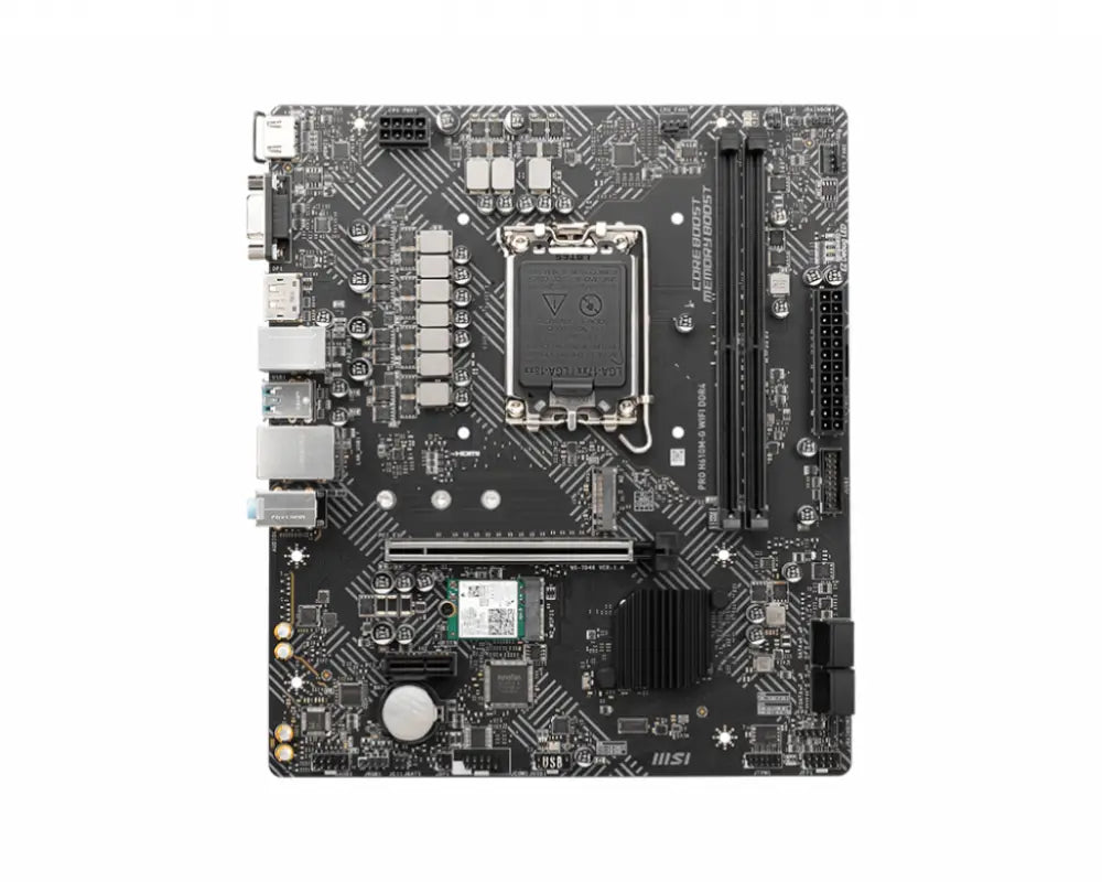 MSI PRO H610M-G WIFI DDR4 placa base Intel H610 LGA 1700 micro ATX - detalle