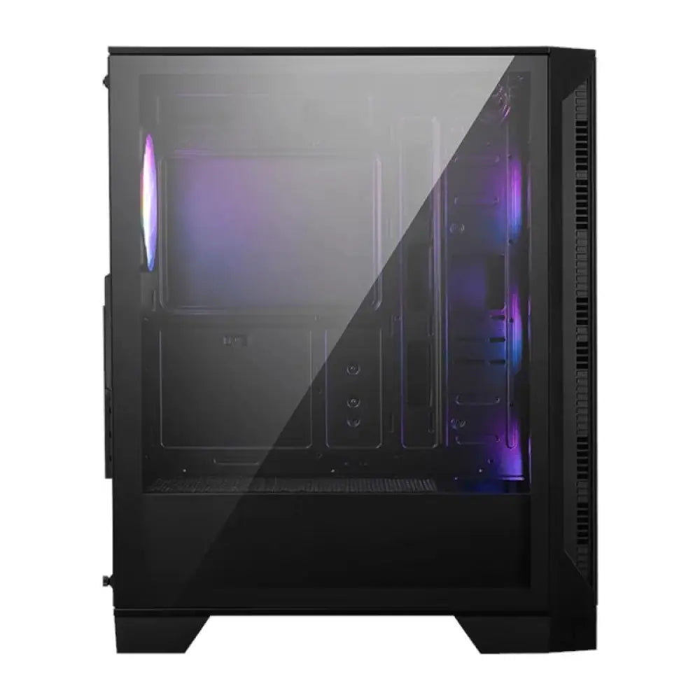 Gabinete semitorre MSI MAG FORGE 121A ATX con diseño de airflow y ventiladores para una mejor refrigeración.