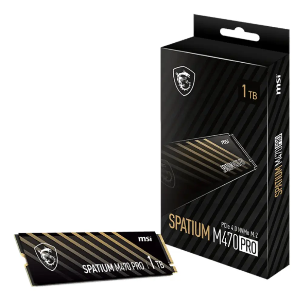 MSI Spatium M470 PRO PCIe 4.0 NVMe M.2 1TB PCI Express 4.0 3D NAND - detalle