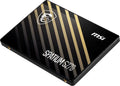 SSD MSI Spatium S270 SATA 2.5" de 480GB, unidad de estado sólido interna con tecnología NAND 3D.
