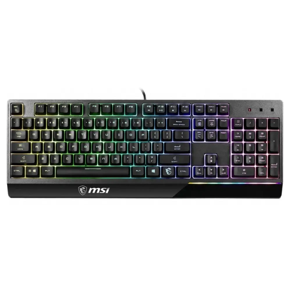 Teclado gaming MSI Vigor GK30 en español, con teclas USB y diseño compacto para juegos y uso diario.