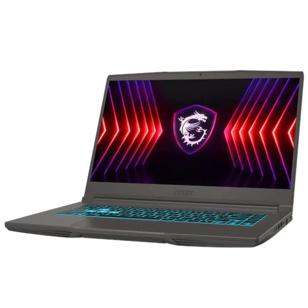 Portátil MSI Thin A15-432XES con procesador AMD R7-7735, 16GB, 512GB SSD, tarjeta gráfica 3050 y pantalla de 15 pulgadas.