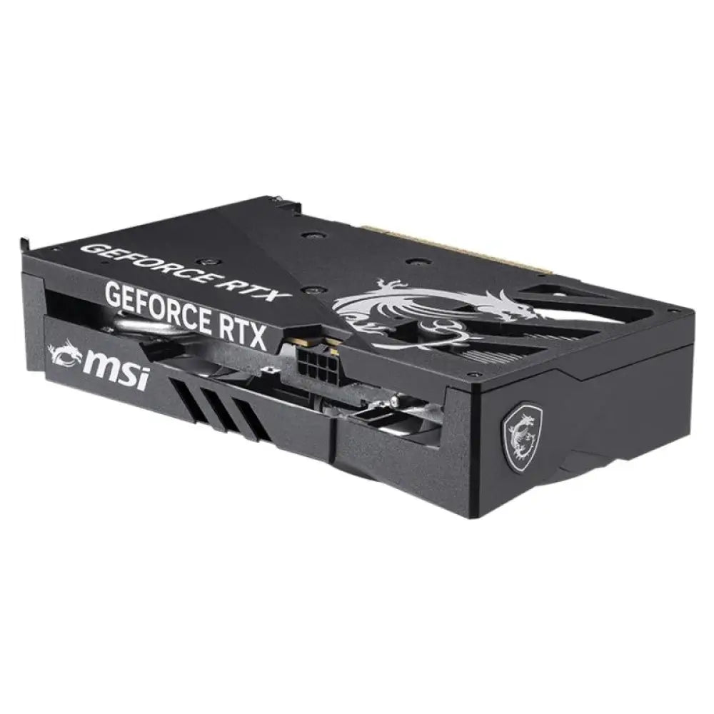 Tarjeta gráfica MSI NVIDIA RTX 5050 8G GAMING OC DDR6 con disipador y puertos de salida en la imagen.