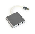 Gembird A-CM-HDMIF-02-SG Adaptador gràfic USB 3840 x 2160 Pixels Gris