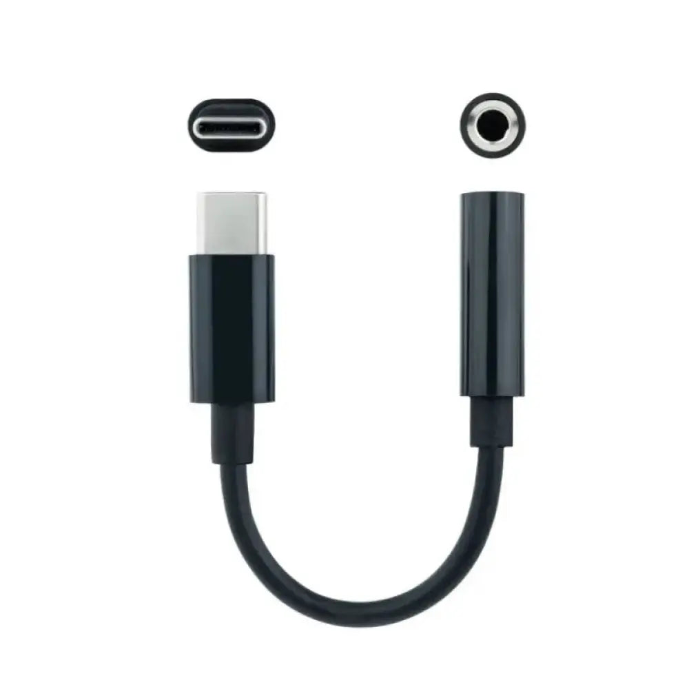 Nanocable Adaptador Audio USB-C/M a Jack/H, Negro - detalle