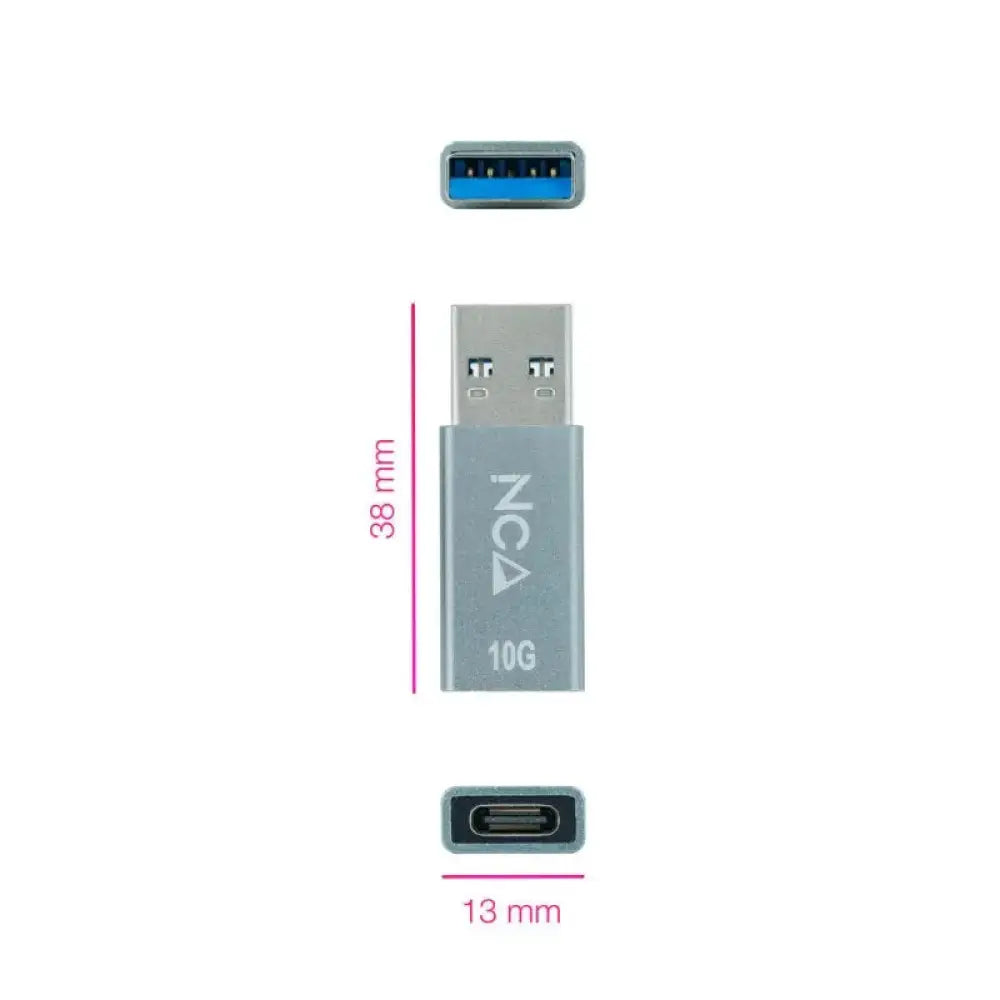 Nanocable Adaptador USB-A/M 3.1 GEN2 a USB-C/H - detalle