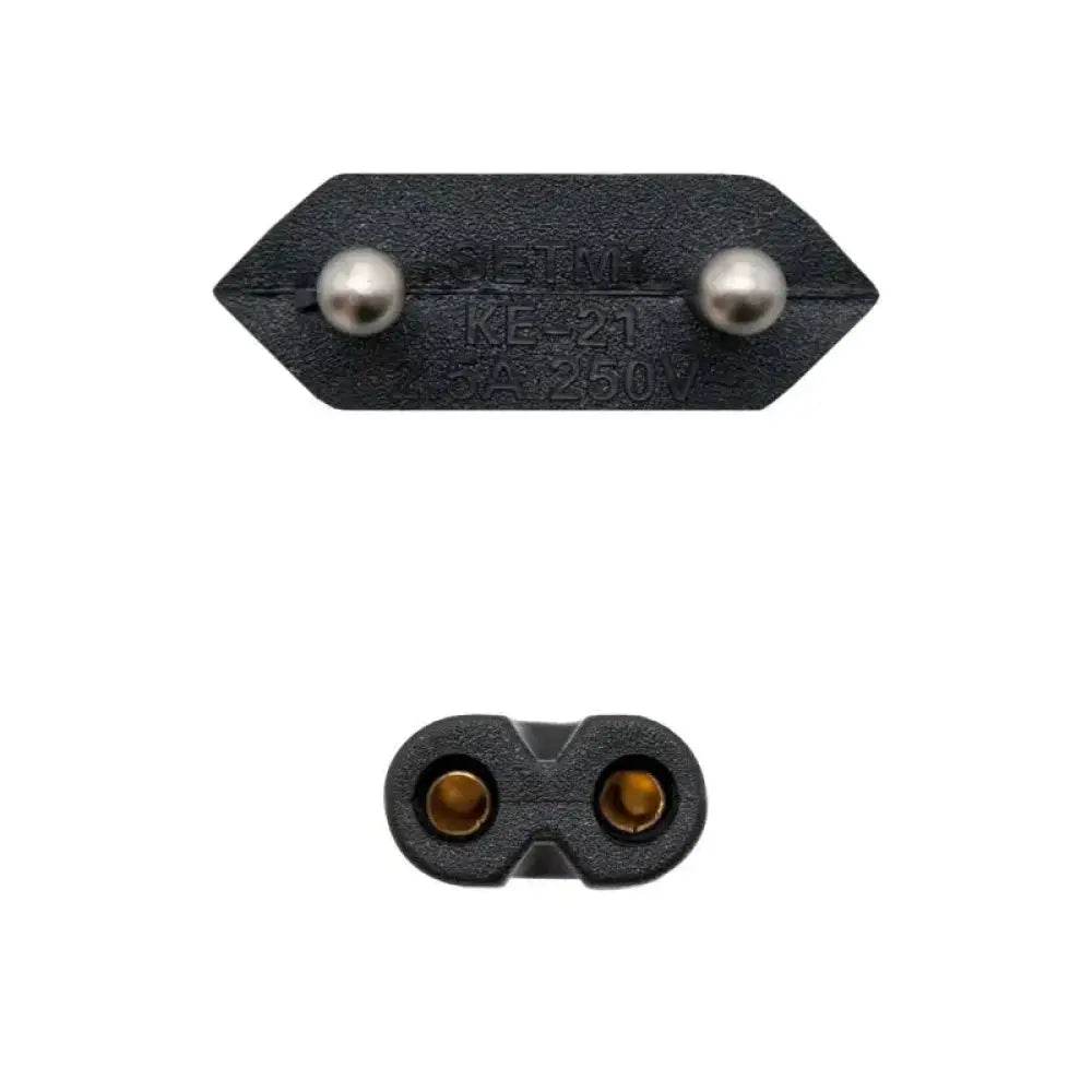 Nanocable Cable Alim. forma 8 CEE7/16/M-C7/H, 1.5m - detalle