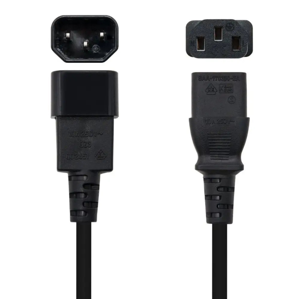 Nanocable Cable Alimentacion CPU, C13/H-C14/M, 3.M - detalle