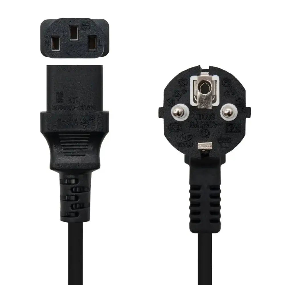 Cable de alimentación para CPU NANOCABLE, CEE7/M a C13 H, 3 metros, cable de accesorios para PC.