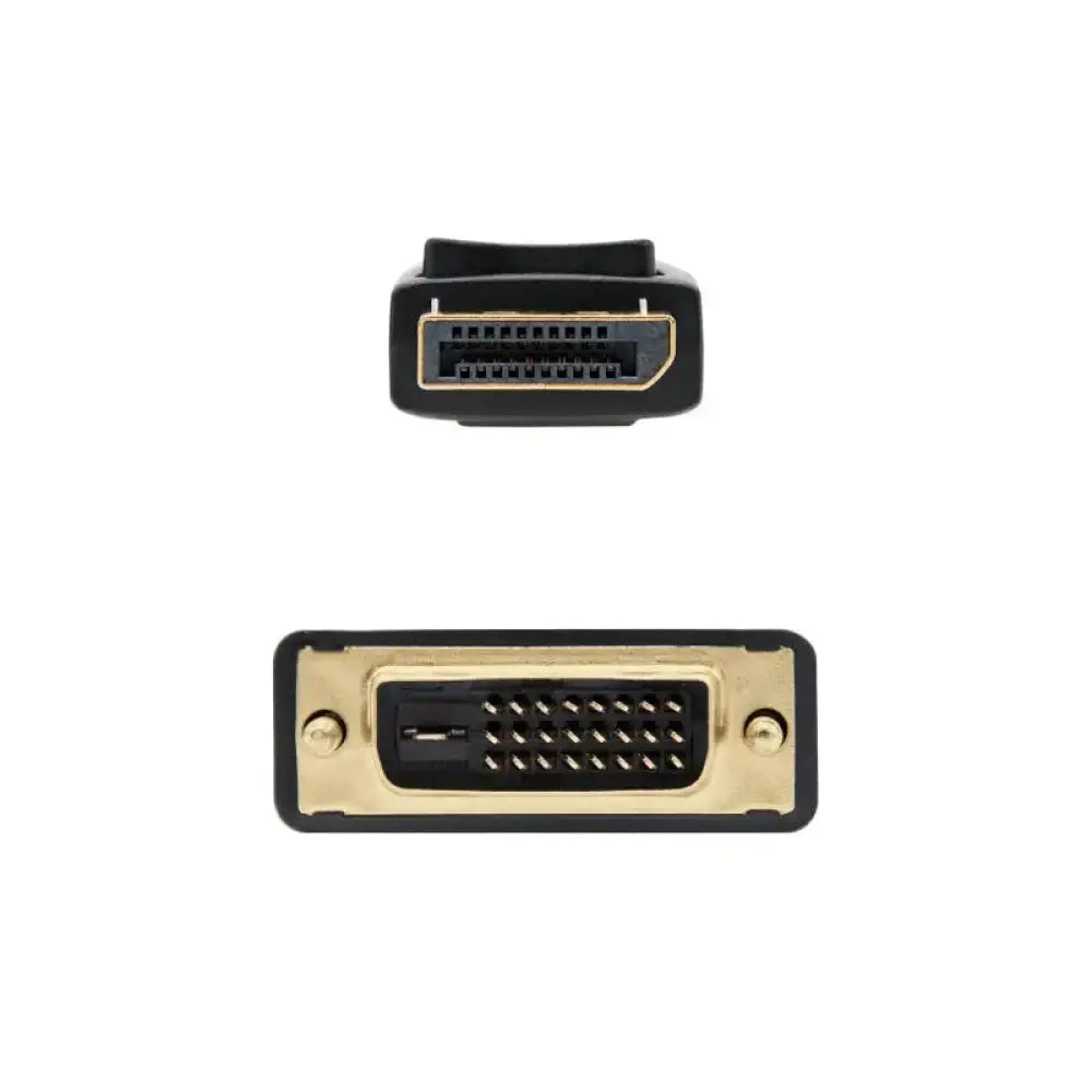 Nanocable Cable Conversor DP a DVI 1 M Negro - detalle