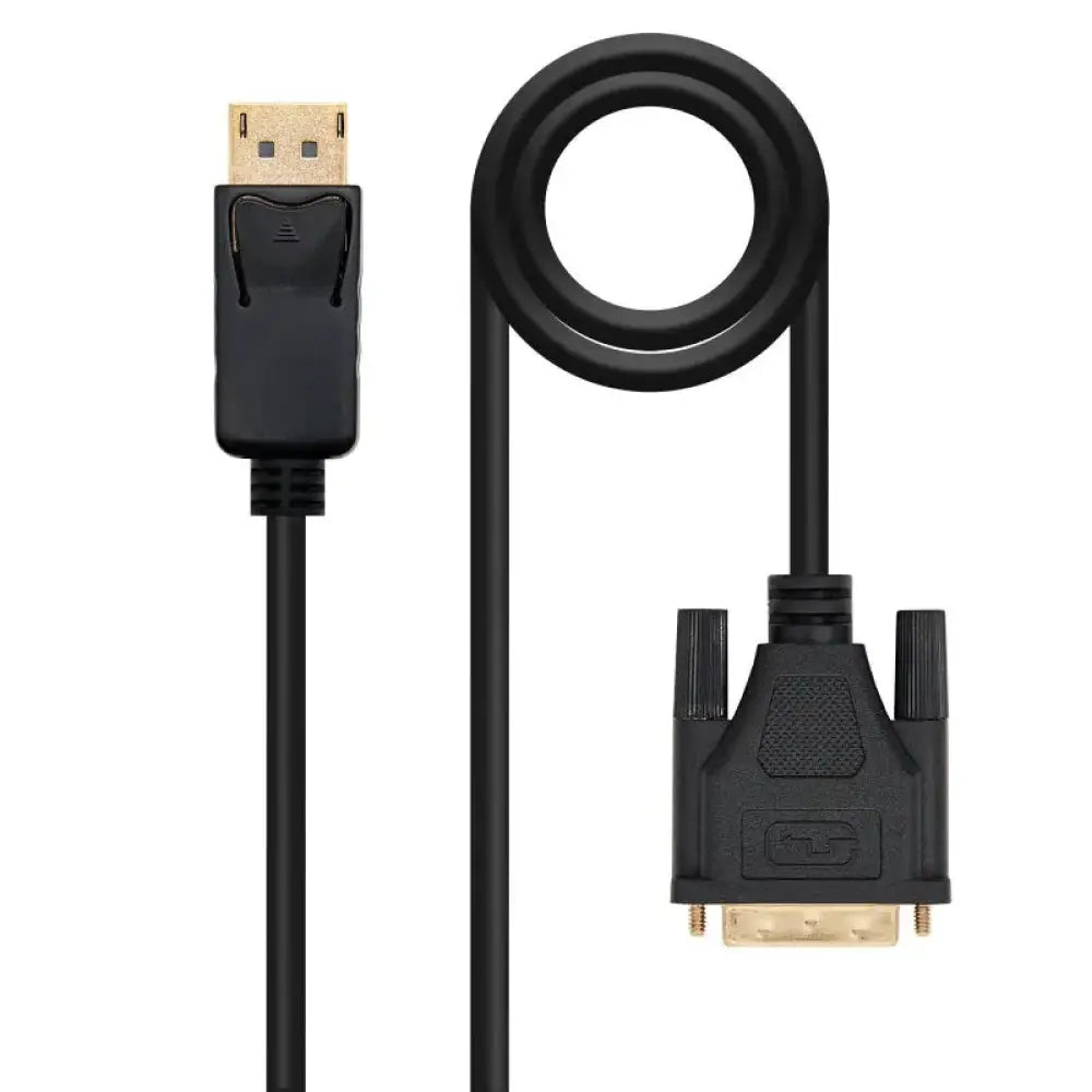 Nanocable Cable Conversor DP a DVI  2 M Negro - detalle