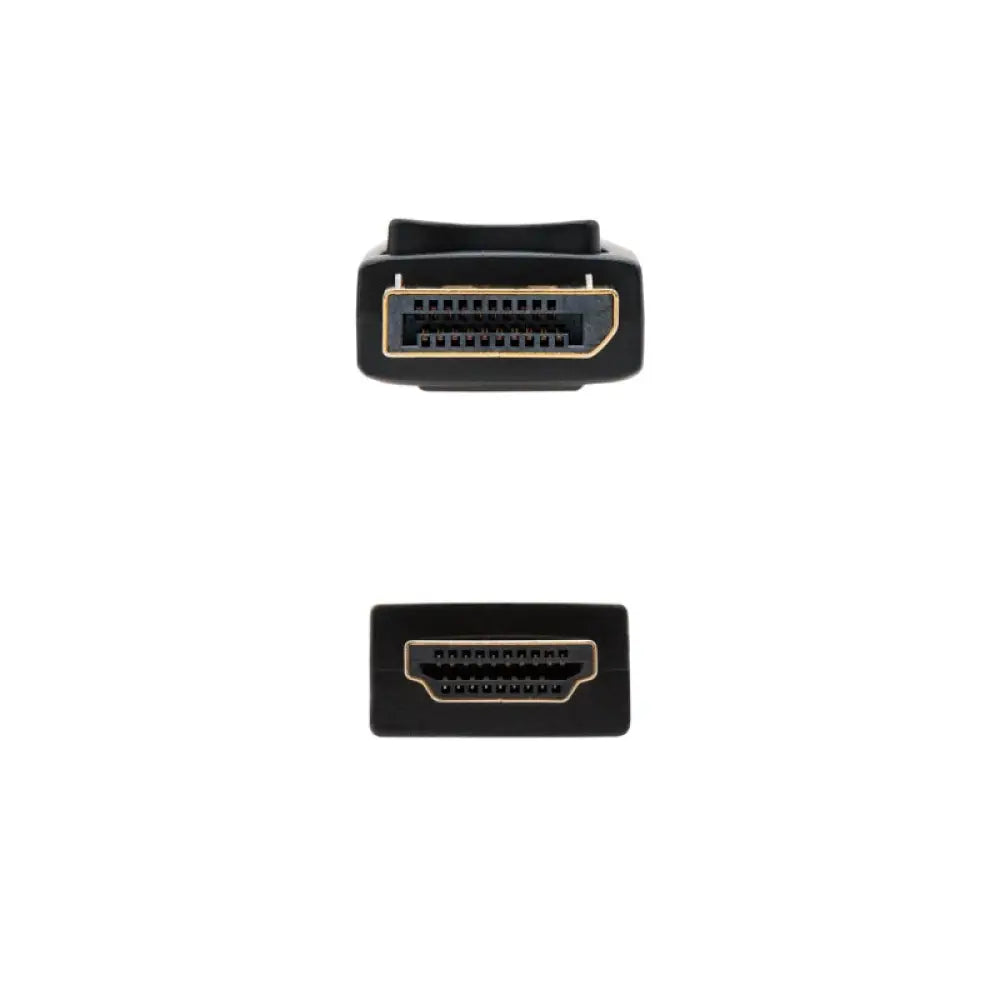 Nanocable Cable Conversor DP a HDMI 0,5 M Negro - detalle