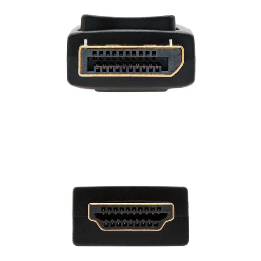 Nanocable Cable Conversor DP a HDMI 3 M Negro - detalle