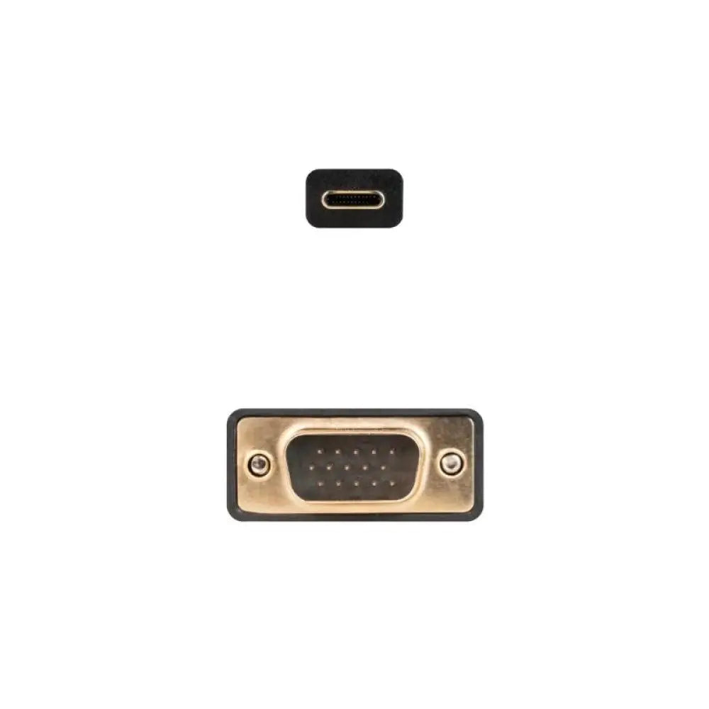 Nanocable Cable Conversor USB-C/M a VGA/M 1,8 M - detalle
