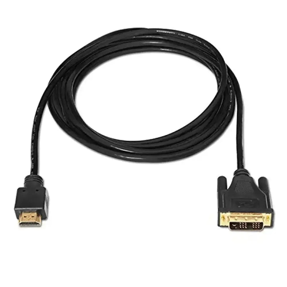 Cable Nanocable DVI a HDMI, 1.8 m, conector de imagen y sonido, compatible con dispositivos digitales.