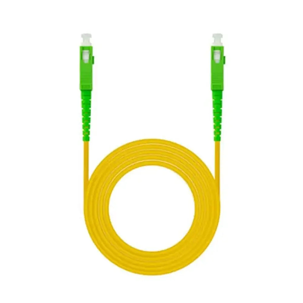 Nanocable Cable fibra SC/APC LSZH Amarillo 10m