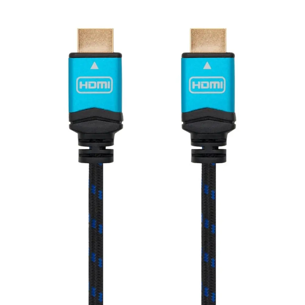 Cable HDMI Nanocable V2.0 4K@60Hz macho a macho, 5 metros, para transmisión de audio y video en alta resolución.