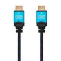 Cable HDMI Nanocable V2.0 4K@60Hz macho a macho, 5 metros, para transmisión de audio y video en alta resolución.