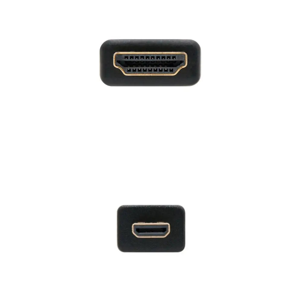 Nanocable Cable Micro HDMI 1.4  A/M-D/M 0.8 M - detalle