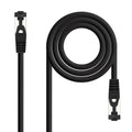 Nanocable Cable red Cat. 8.1 2GHZ SSTP Negro 1m