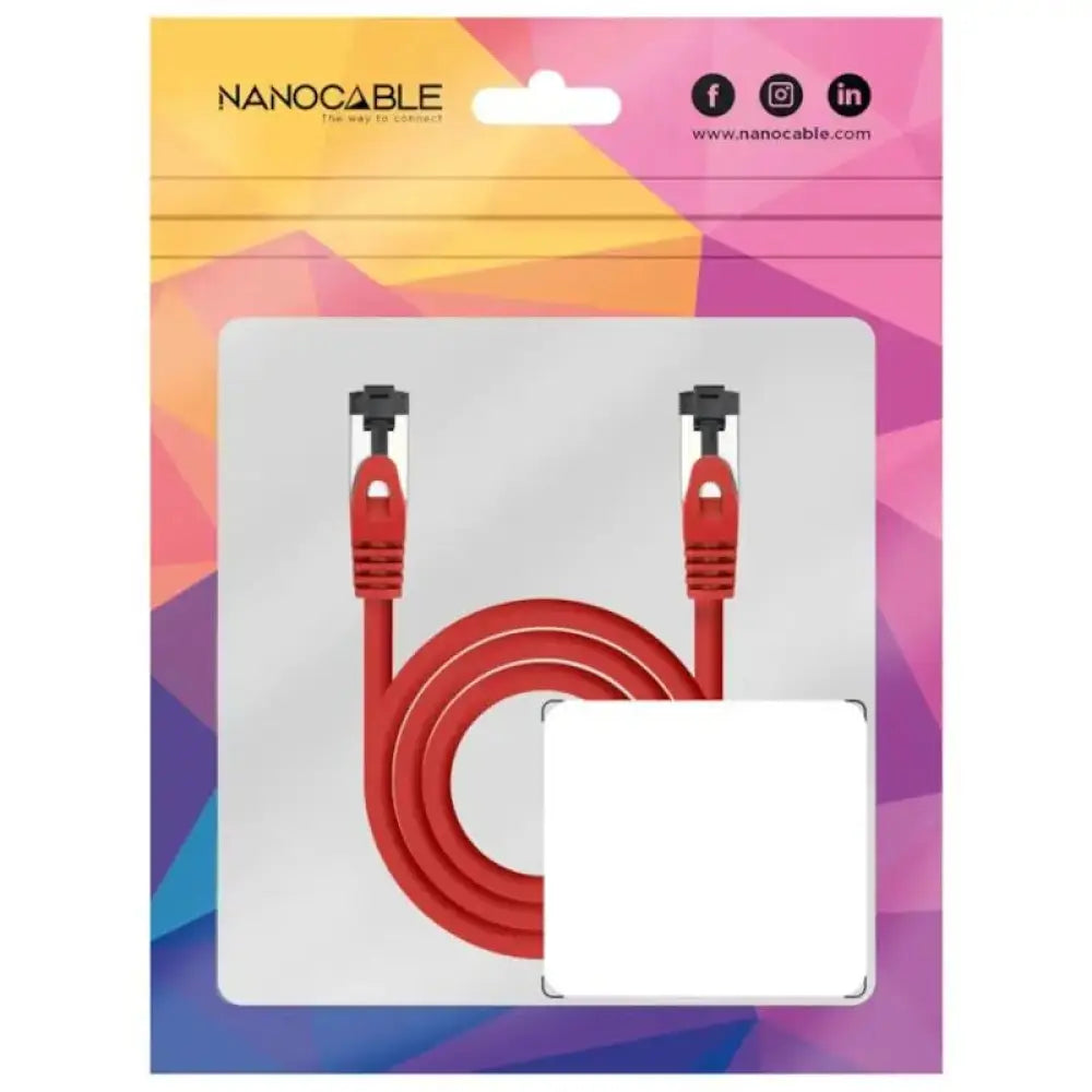 Nanocable Cable red Cat. 8.1 2GHZ SSTP Rojo 2m - detalle