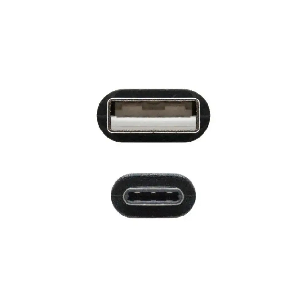 Nanocable Cable USB 2.0 3A Tipo USB-C/M-A/M 1 M - detalle