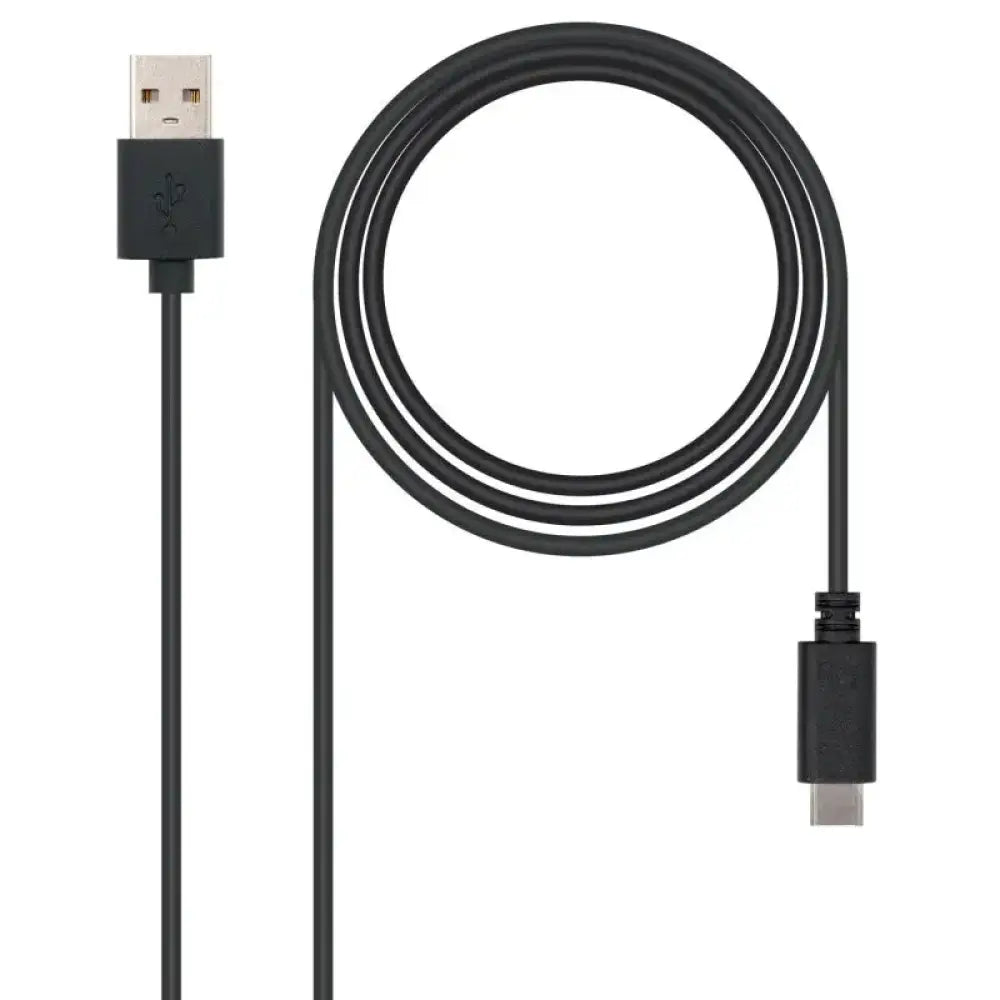 Nanocable Cable USB 2.0 3A Tipo USB-C/M-A/M 2 M - detalle