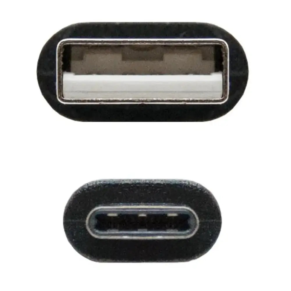 Nanocable Cable USB 2.0 3A Tipo USB-C/M-A/M 2 M - detalle