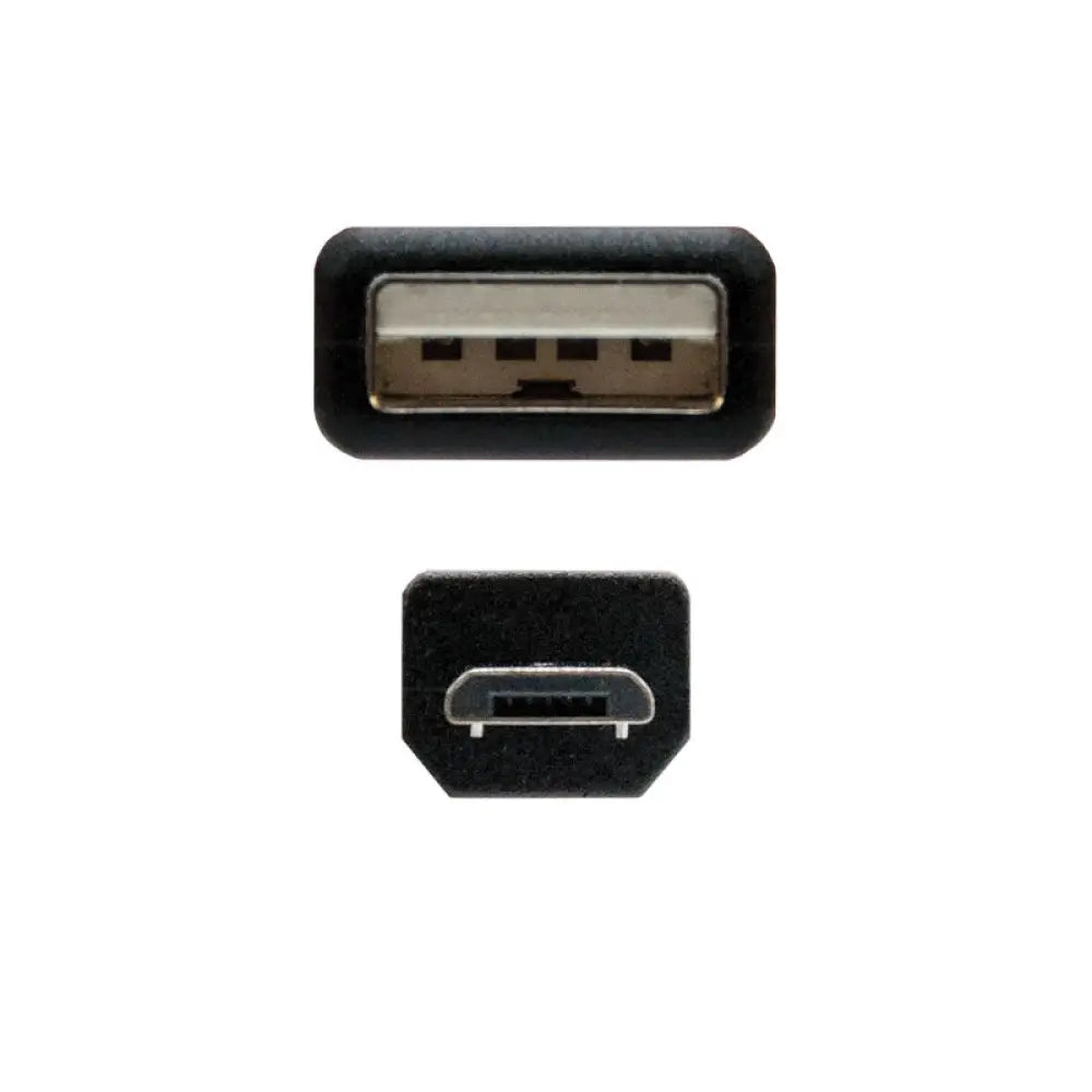 Nanocable Cable USB 2.0 A/M Micro USB B/M 0,8 M - detalle