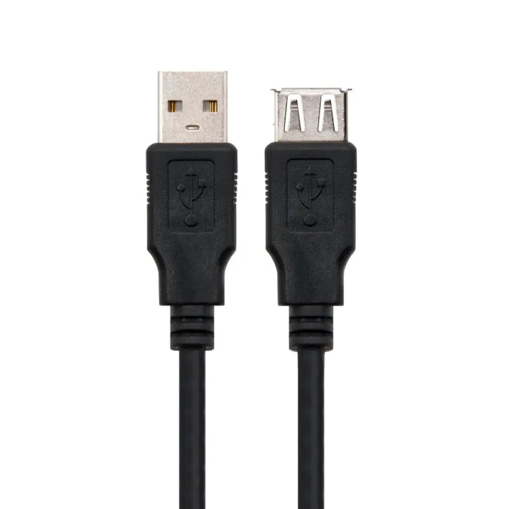 Nanocable Cable USB 2.0 Tipo-A M/H P Negro 1m - detalle