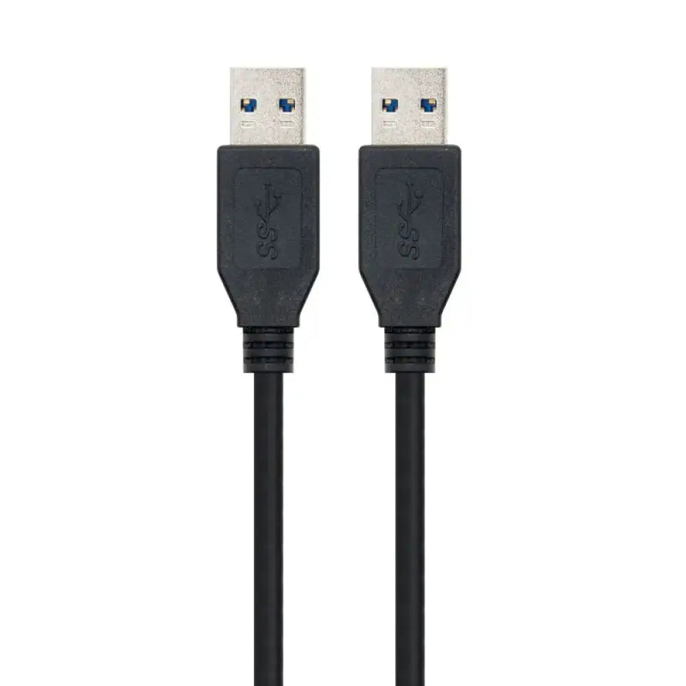 Nanocable Cable USB 3.0, tipo A/M-A/M, Negro, 1m - detalle