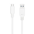 Nanocable Cable USB 3.1 Gen2 USB-C/A 0,5 M Blanco