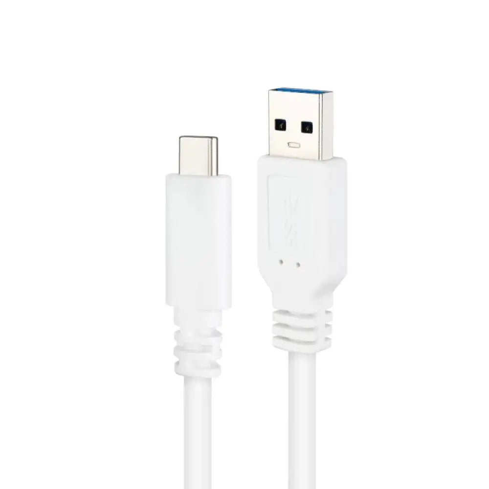 Nanocable Cable USB 3.1 Gen2 USB-C/A 1 M Blanco - detalle