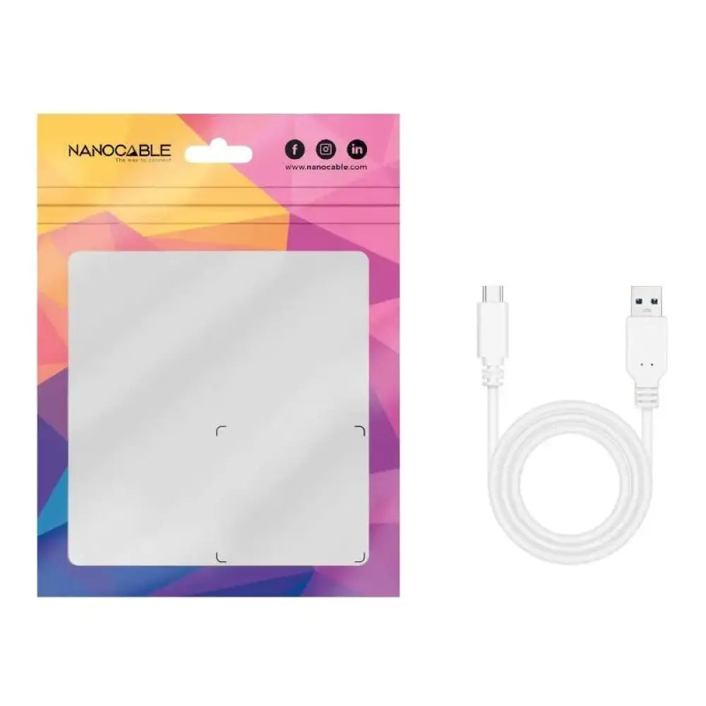 Nanocable Cable USB 3.1 Gen2 USB-C/A 2 M Blanco - detalle
