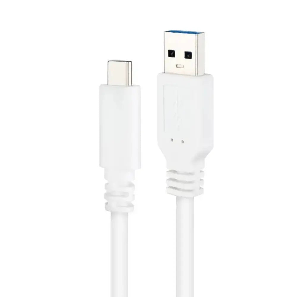 Nanocable Cable USB 3.1 Gen2 USB-C/A 2 M Blanco - detalle