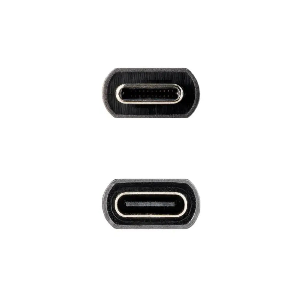 Nanocable Cable USB 3.2 Gen2 USB-C M/H 1,5 M Negro - detalle