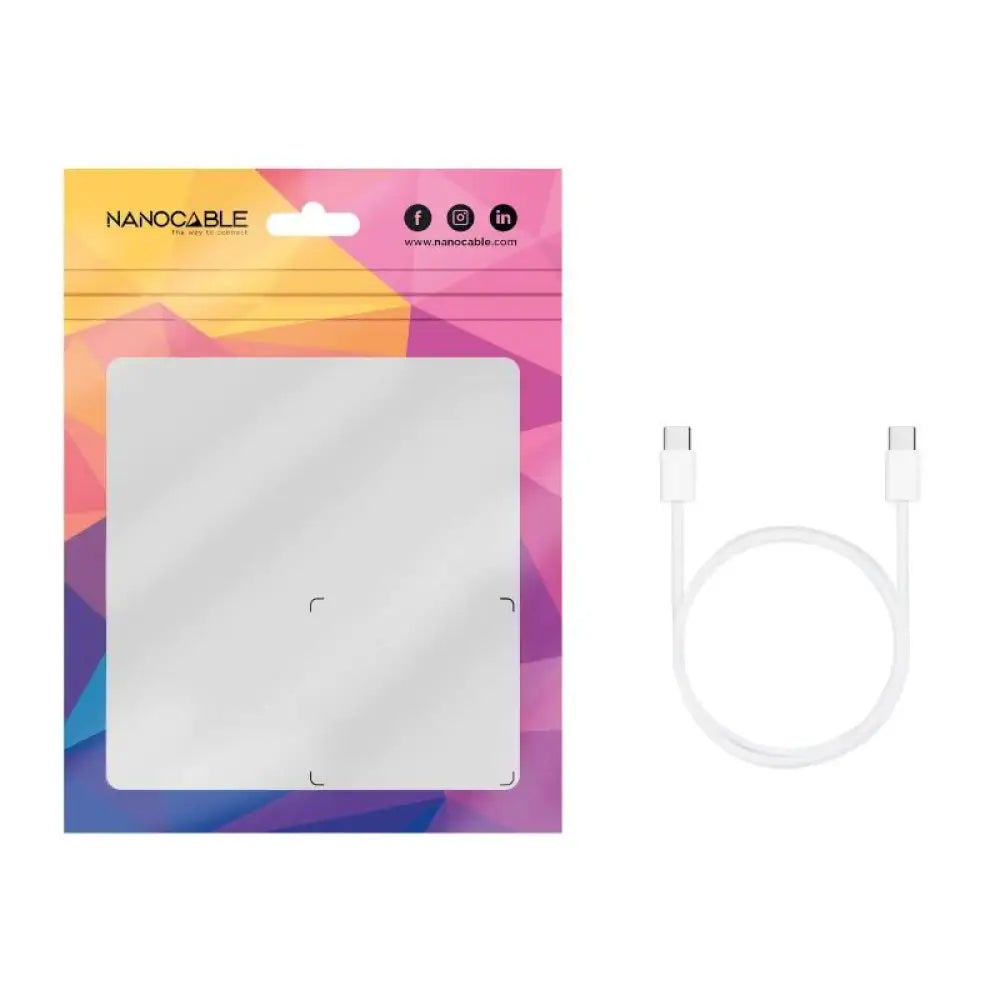 Nanocable Cable USB-C 2.0 60W USB-C/M-M, 1m - detalle