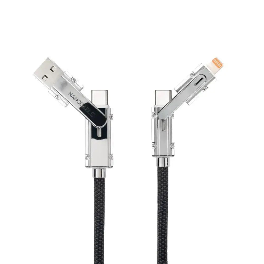 Nanocable Cable USB-C+USB-A/M LIGHTNING+USB-C/M 2M - detalle