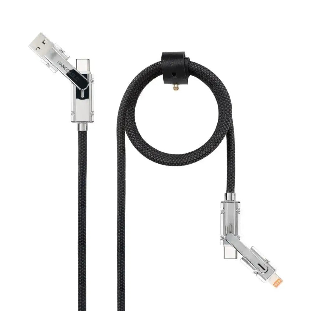 Nanocable Cable USB-C+USB-A/M LIGHTNING+USB-C/M 2M - detalle