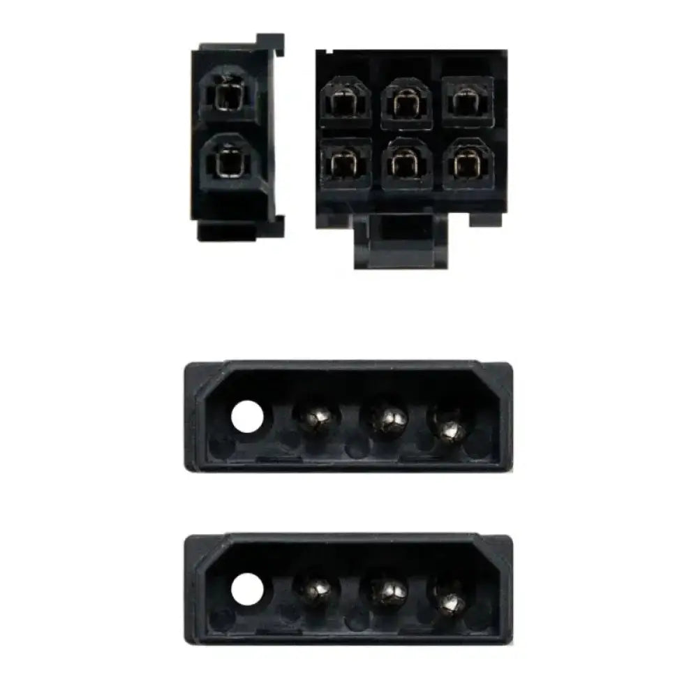 Cable VGA Nanocable de 20cm con conectores 2x5.25"/M-PCI-E(6+2PIN)/M para accesorios de PC, negro y compacto