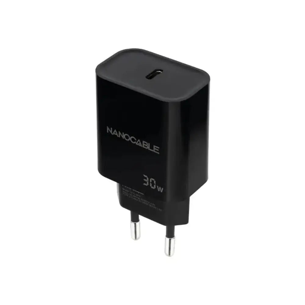 Nanocable Cargador pared USB-C PD 30W Negro - detalle