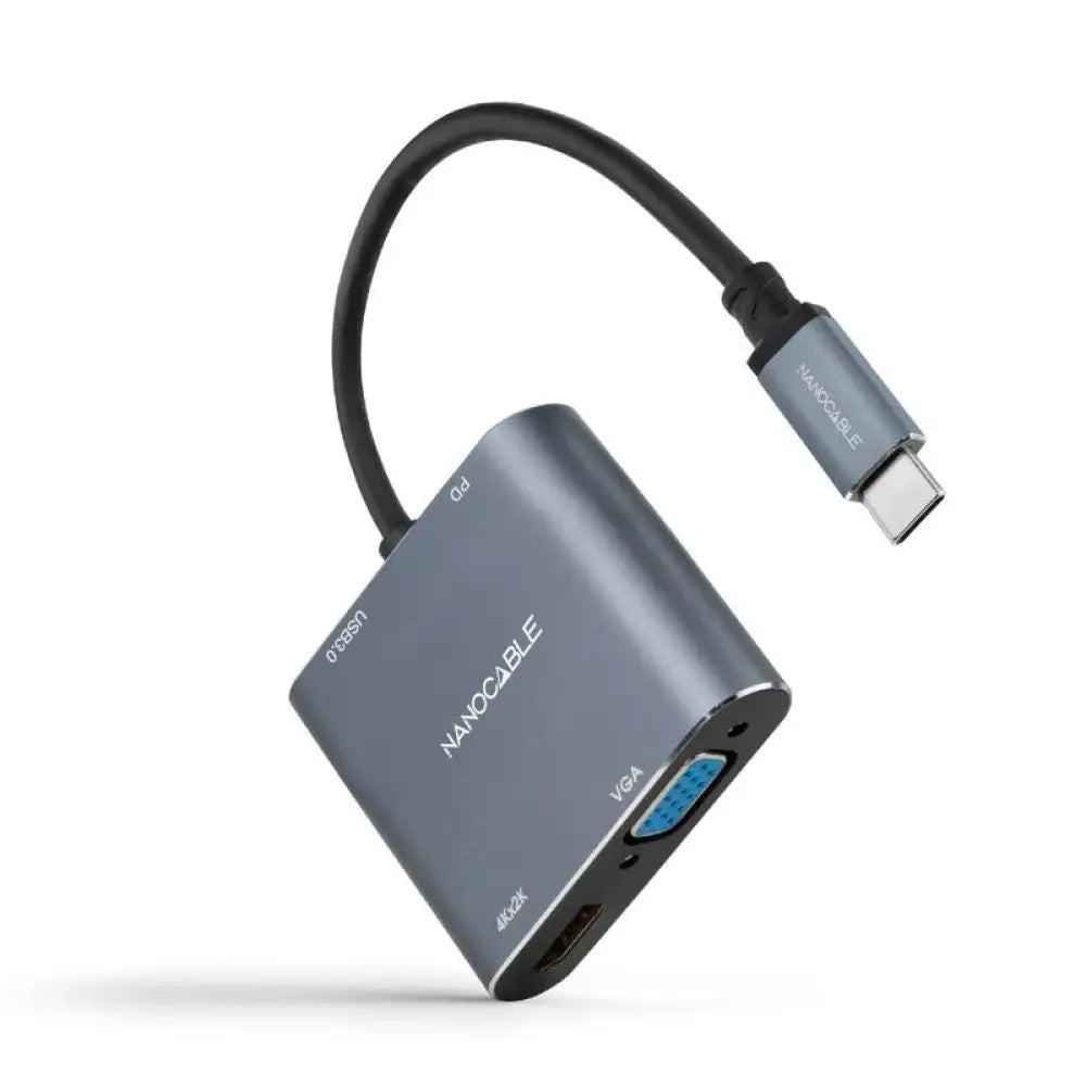 Nanocable Converosr USB-C a HDMI/VGA/USB3.0/PD - detalle