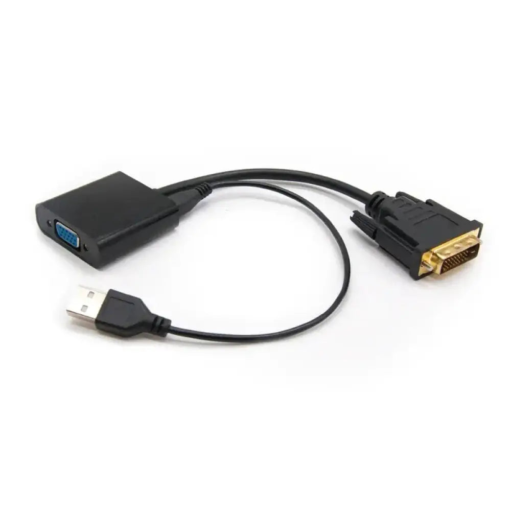 Nanocable Conversor DVI 24+1/M A VGA HDB15/H 10 cm - detalle