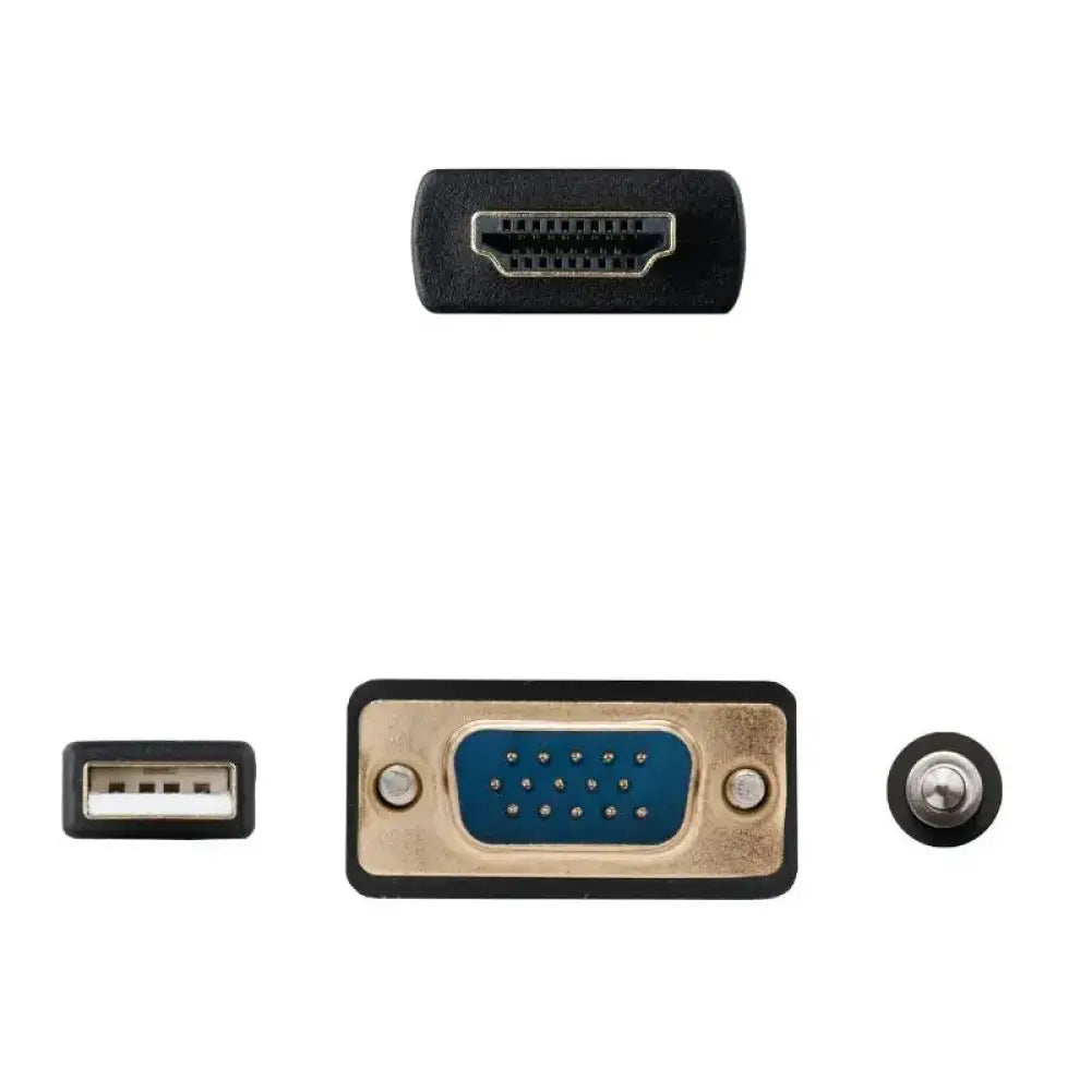 Nanocable Conversor HDMI a VGA-Jack-UBS, 1.8 m - detalle