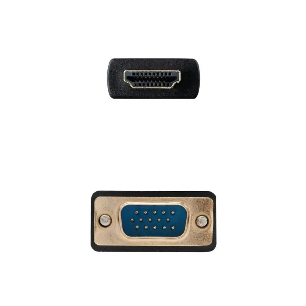 Nanocable Conversor HDMI a VGA M-M, 1.8 m Negro - detalle