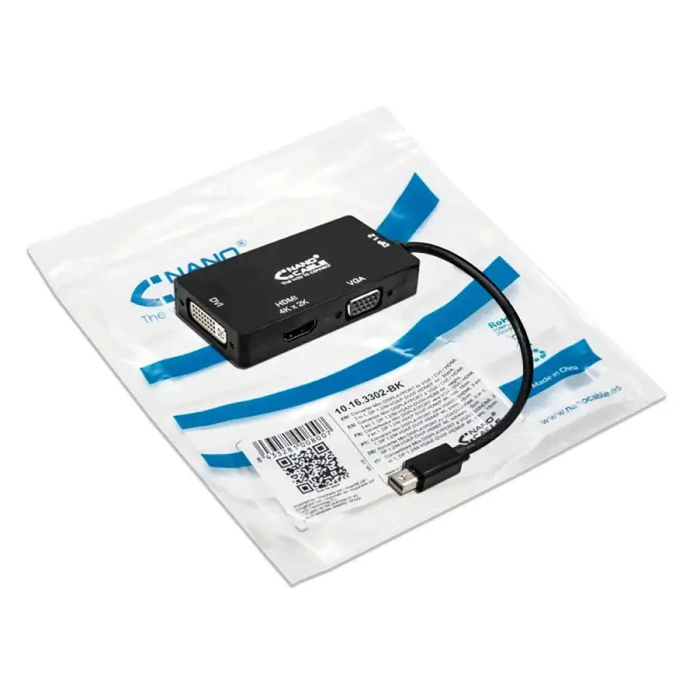 Nanocable Conversor Mini Displayp/VGA/DVI/HDMI 3E - detalle