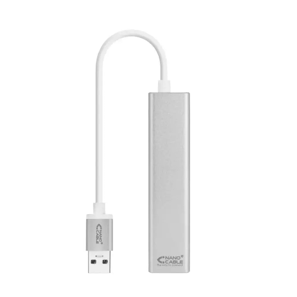Nanocable Conversor USB 3.0 Ethernet + 3xUSB 3.0 - detalle
