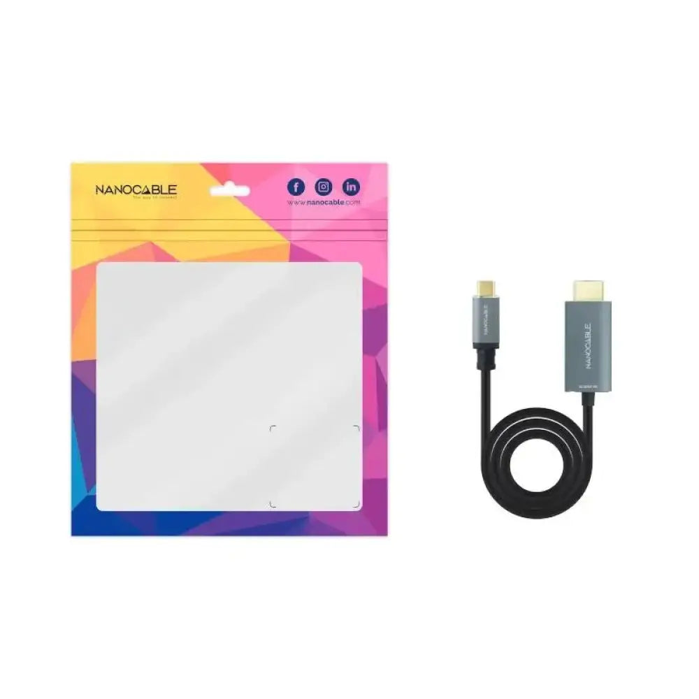 Nanocable Conversor USB-C a HDMI 2.1 8K@60HZ 1.8m - detalle